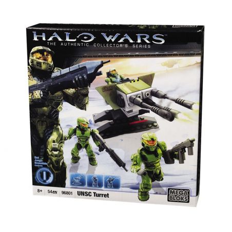MEGA BLOKS 96801 non  THÁP PHÁO UNSC bộ đồ chơi xếp lắp ráp ghép mô hình Computer Games UNSC TURRET Trò Chơi 60 khối