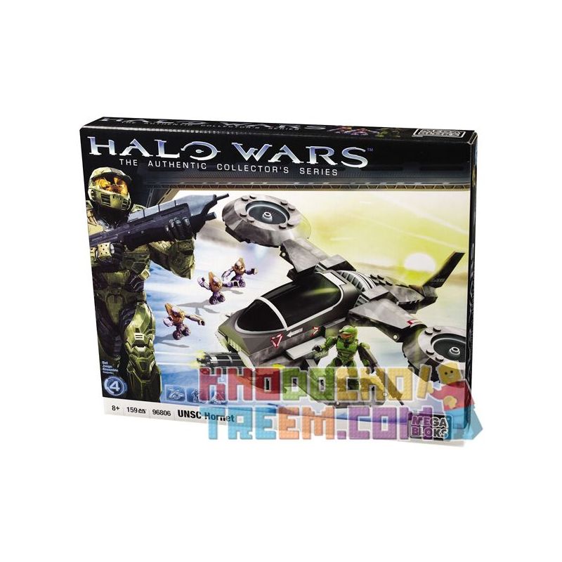 MEGA BLOKS 96806 non  UNSC HORNET. bộ đồ chơi xếp lắp ráp ghép mô hình Computer Games Trò Chơi 159 khối