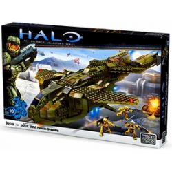 MEGA BLOKS 96824 non  UNSC PELICAN SHIP SHIP bộ đồ chơi xếp lắp ráp ghép mô hình Computer Games UNSC PELICAN DROPSHIP Trò Chơi 944 khối