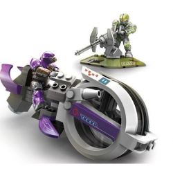 MEGA BLOKS 96845 non  STAR ALLIANCE GHOST FACE TRỰC THĂNG bộ đồ chơi xếp lắp ráp ghép mô hình Computer Games HALO WARS COVENANT BRUTE CHOPPER Trò Chơi 74 khối