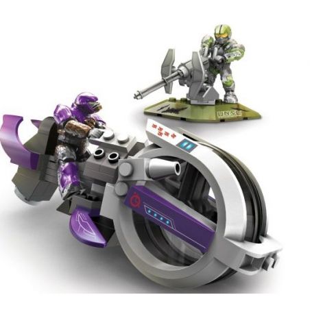 MEGA BLOKS 96845 non  STAR ALLIANCE GHOST FACE TRỰC THĂNG bộ đồ chơi xếp lắp ráp ghép mô hình Computer Games HALO WARS COVENANT BRUTE CHOPPER Trò Chơi 74 khối