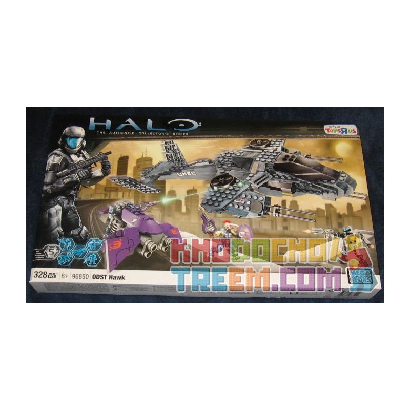 MEGA BLOKS 96850 non  ĐẠI BÀNG ODST. bộ đồ chơi xếp lắp ráp ghép mô hình Computer Games ODST HAWK Trò Chơi 328 khối