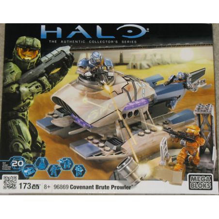 MEGA BLOKS 96869 non  THỨC ĂN MA CỦA STAR LEAGUE bộ đồ chơi xếp lắp ráp ghép mô hình Computer Games COVENANT BRUTE PROWLER Trò Chơi 173 khối