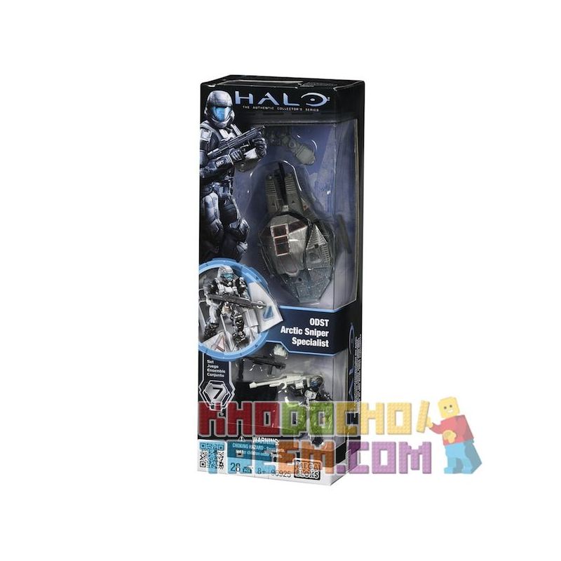 MEGA BLOKS 96925 non  SNIPER POLAR ODST. bộ đồ chơi xếp lắp ráp ghép mô hình Computer Games ODST ARCTIC SNIPER SPECIALIST Trò Chơi 28 khối