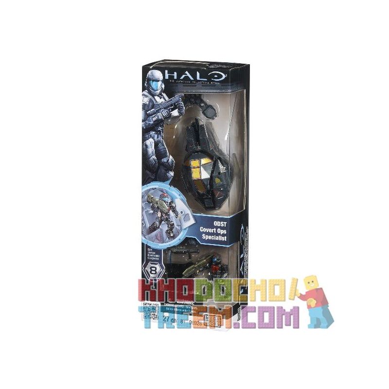 MEGA BLOKS 96926 non  ODST HOẠT ĐỘNG BÍ MẬT LỰC LƯỢNG ĐẶC BIỆT bộ đồ chơi xếp lắp ráp ghép mô hình Computer Games ODST COVERT OPS SPECIALIST Trò Chơi 27 khối