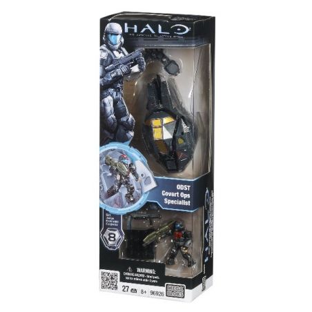 MEGA BLOKS 96926 non  ODST HOẠT ĐỘNG BÍ MẬT LỰC LƯỢNG ĐẶC BIỆT bộ đồ chơi xếp lắp ráp ghép mô hình Computer Games ODST COVERT OPS SPECIALIST Trò Chơi 27 khối