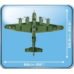 COBI 5707 non  PHÁO ĐÀI BẦU TRỜI BOEING B17 MEMPHIS BELLE bộ đồ chơi xếp lắp ráp ghép mô hình Military Army BOEING™ B-17F FLYING FORTRESS™ MEMPHIS BELLE Quân Sự Bộ Đội 920 khối