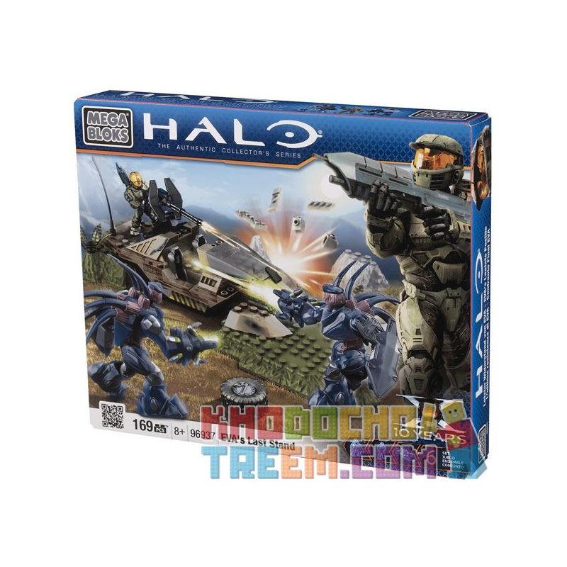 MEGA BLOKS 96937 non  THÀNH TRÌ CUỐI CÙNG CỦA EVA bộ đồ chơi xếp lắp ráp ghép mô hình Computer Games EVA'S LAST STAND Trò Chơi 169 khối