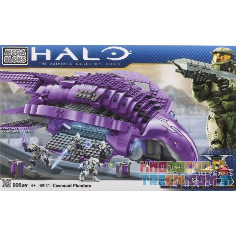 MEGA BLOKS 96941 non  STAR LEAGUE GHOST. bộ đồ chơi xếp lắp ráp ghép mô hình Computer Games COVENANT PHANTOM Trò Chơi 906 khối