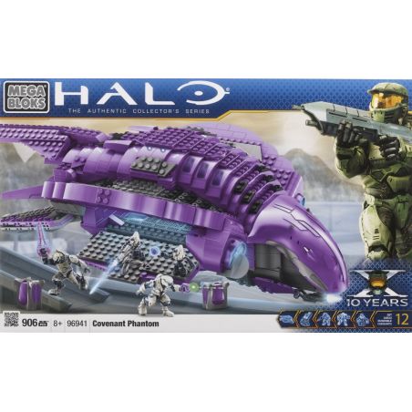 MEGA BLOKS 96941 non  STAR LEAGUE GHOST. bộ đồ chơi xếp lắp ráp ghép mô hình Computer Games COVENANT PHANTOM Trò Chơi 906 khối