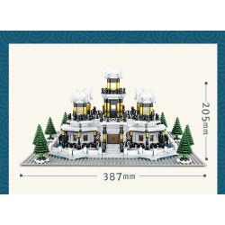 SEMBO 608003 non  CUNG ĐIỆN YANXI bộ đồ chơi xếp lắp ráp ghép mô hình Architecture PALACE BUILDING Công Trình Kiến Trúc 2587 khối