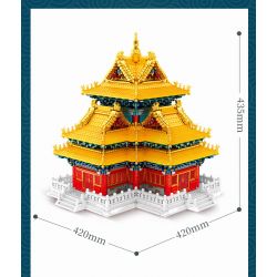 SEMBO 201095 non  PHIÊN BẢN CỦA NGƯỜI SƯU TẬP THÁP GÓC bộ đồ chơi xếp lắp ráp ghép mô hình Architecture PALACE BUILDING Công Trình Kiến Trúc 8245 khối