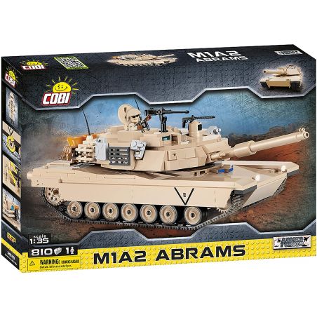 COBI 2619 non  XE TĂNG M1A2 ABRAMS bộ đồ chơi xếp lắp ráp ghép mô hình Military Army Quân Sự Bộ Đội 810 khối
