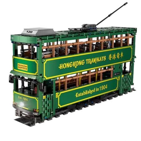 MouldKing KB120 Mould King KB120 non  HỒNG KÔNG TRÂM bộ đồ chơi xếp lắp ráp ghép mô hình Creator HONG KONGTRAMWAYS Sáng Tạo 2528 khối