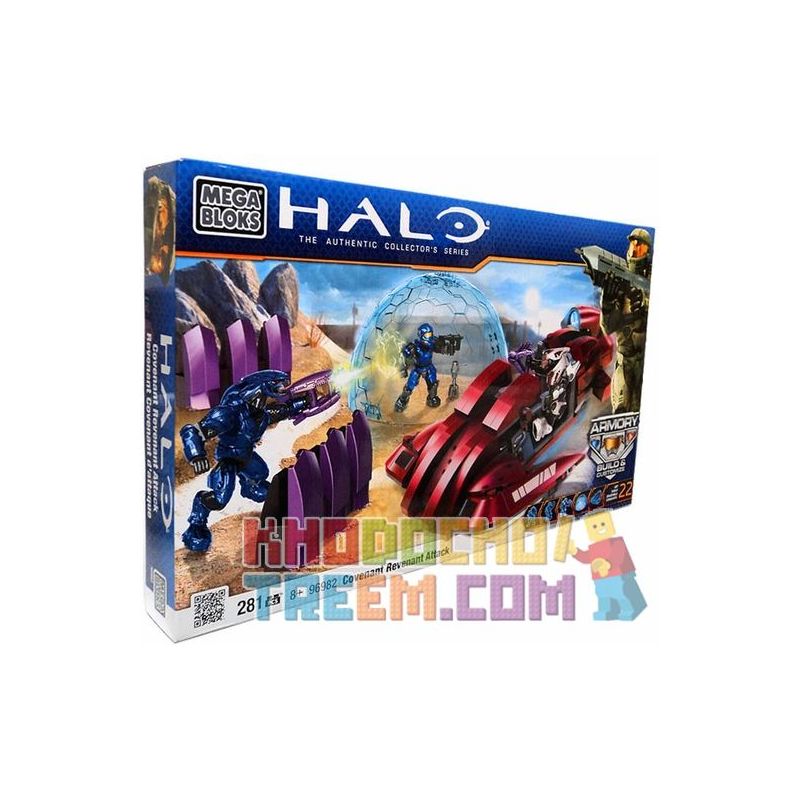 MEGA BLOKS 96982 non  CUỘC TẤN CÔNG STAR ALLIANCE REVENANT bộ đồ chơi xếp lắp ráp ghép mô hình Computer Games COVENANT REVENANT ATTACK Trò Chơi 281 khối