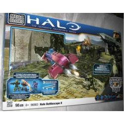 MEGA BLOKS 96983 non  CHỨNG TÍCH CHIẾN TRANH II bộ đồ chơi xếp lắp ráp ghép mô hình Computer Games HALO BATTLESCAPE II Trò Chơi 98 khối