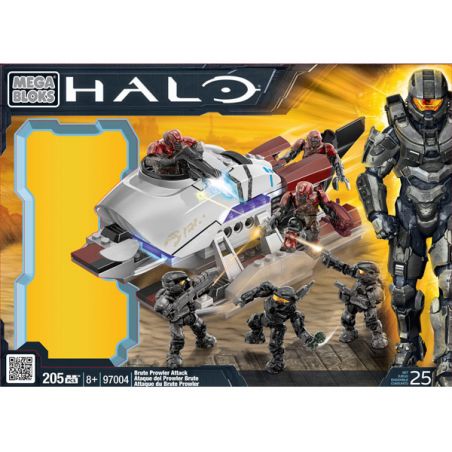 MEGA BLOKS 97004 non  PHIẾN GIẢI MA bộ đồ chơi xếp lắp ráp ghép mô hình Computer Games BRUTE PROWLER ATTACK Trò Chơi 205 khối