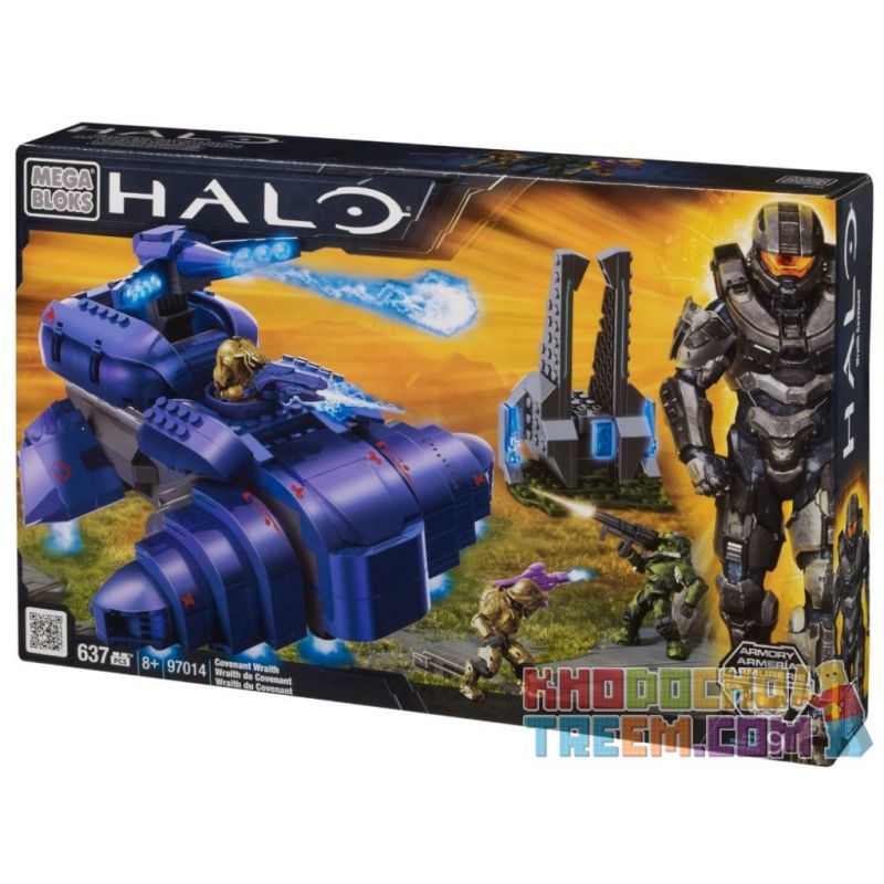 MEGA BLOKS 97014 non  MÁY BAY CHIẾN ĐẤU MA GIAO ƯỚC bộ đồ chơi xếp lắp ráp ghép mô hình Computer Games COVENANT WRAITG Trò Chơi 637 khối