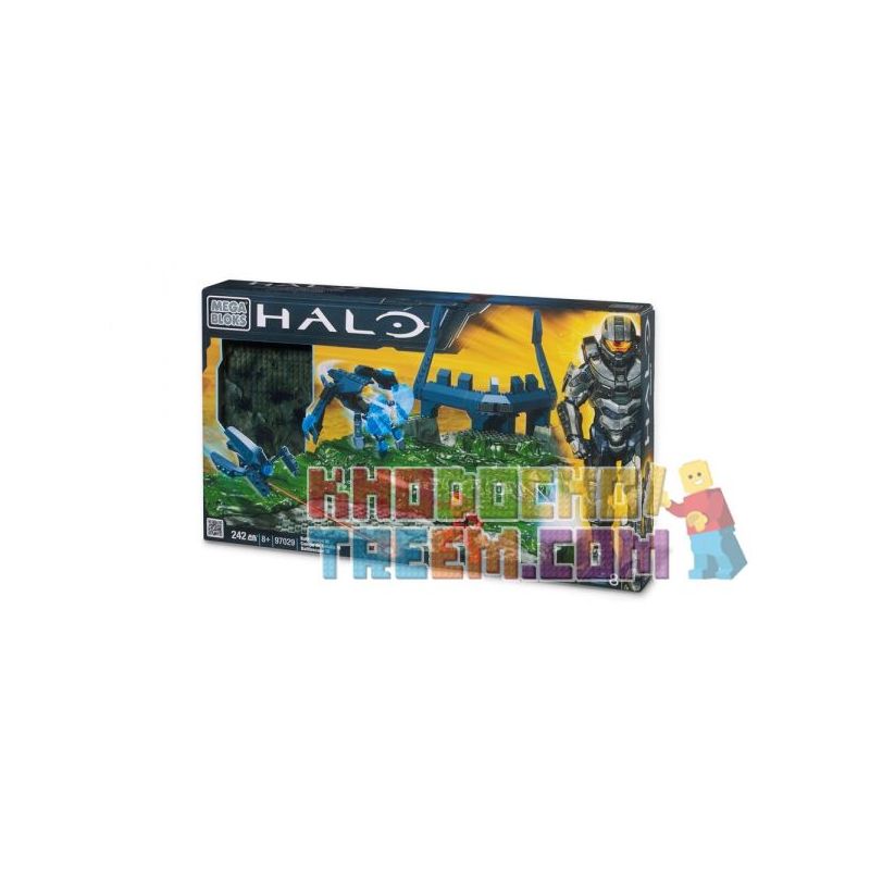 MEGA BLOKS 97029 non  CHỨNG TÍCH CHIẾN TRANH III bộ đồ chơi xếp lắp ráp ghép mô hình Computer Games HALO BATTLESCAPE III Trò Chơi 100 khối