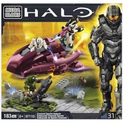 MEGA BLOKS 97110 non  GIAO ƯỚC GHOST AMBUSH bộ đồ chơi xếp lắp ráp ghép mô hình Computer Games COVENANT SPECTRE AMBUSH Trò Chơi 183 khối