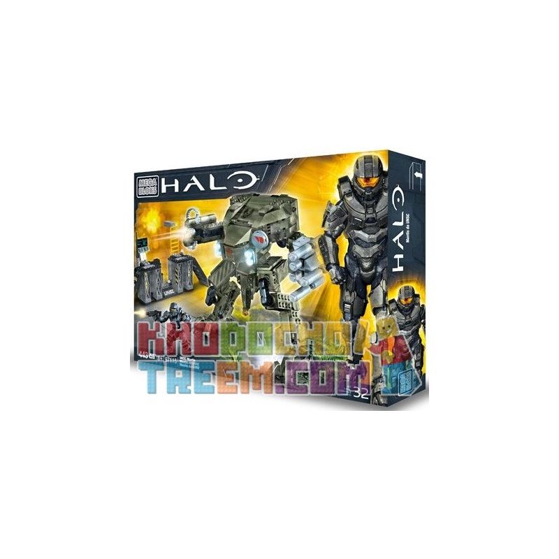 MEGA BLOKS 97115 non  BỌ NGỰA UNSC bộ đồ chơi xếp lắp ráp ghép mô hình Computer Games UNSC MANTIS Trò Chơi 443 khối