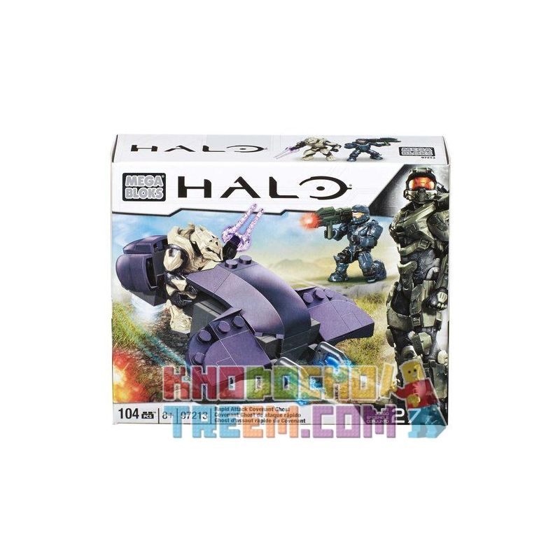 MEGA BLOKS 97213 non  NHANH CHÓNG TẤN CÔNG NHỮNG BÓNG MA COVENANT bộ đồ chơi xếp lắp ráp ghép mô hình Computer Games RAPID ATTACK COVENANT GHOST Trò Chơi 104 khối