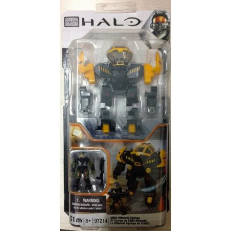 MEGA BLOKS 97214 non  UNSC OFFWORLD CYCLOPS. bộ đồ chơi xếp lắp ráp ghép mô hình Computer Games Trò Chơi 51 khối