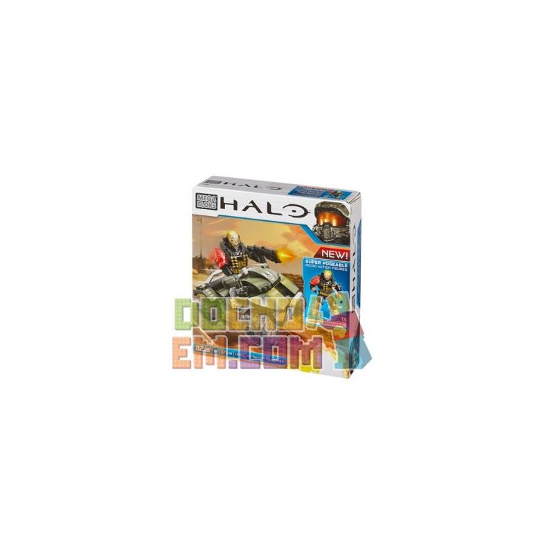 MEGA BLOKS DBB00 97339 non  UNSC MÈO ĐỊA HÌNH bộ đồ chơi xếp lắp ráp ghép mô hình Computer Games UNSC ALL-TERRAIN MONGOOSE Trò Chơi 82 khối