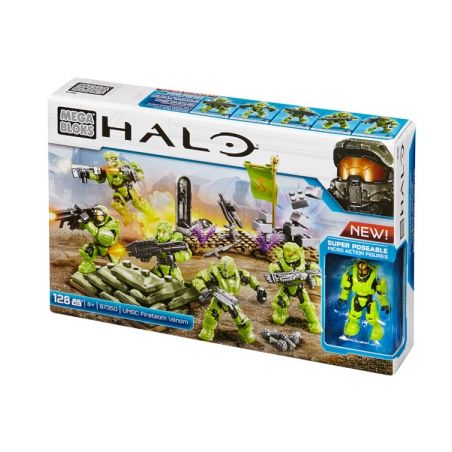 MEGA BLOKS 97350 non  GÓI CHỐNG CHÁY CỦA CỘNG ĐỒNG POISC bộ đồ chơi xếp lắp ráp ghép mô hình Computer Games UNSC FIRETEAM VENOM BATTLE PACK Trò Chơi 128 khối