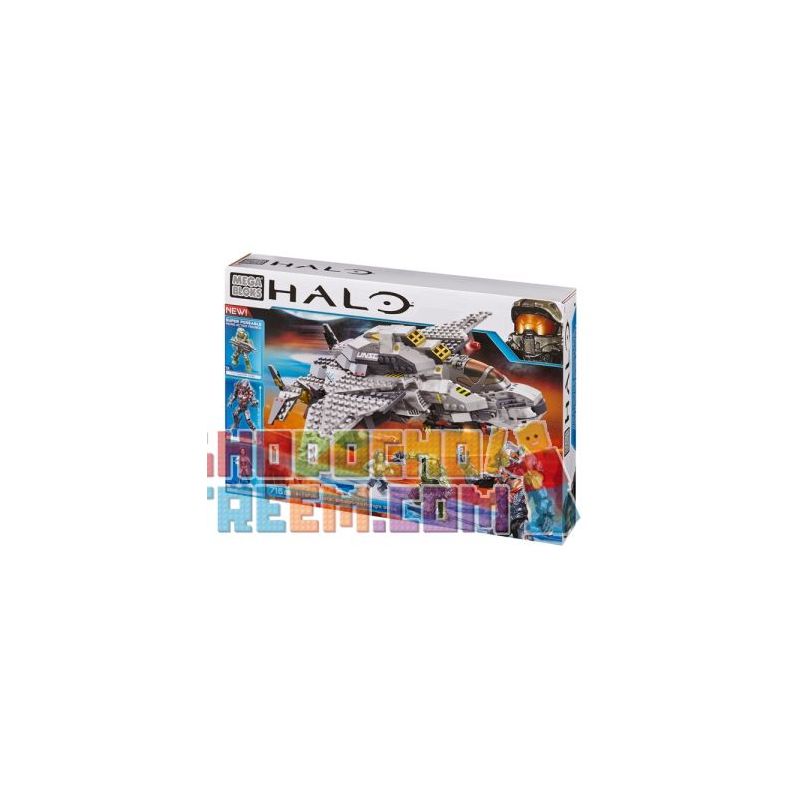 MEGA BLOKS 97380 non  UNSC ĐÃ THẮNG NỬA ĐÊM bộ đồ chơi xếp lắp ráp ghép mô hình Computer Games UNSC BROADSWORD MIDNIGHT STRIKE Trò Chơi 716 khối