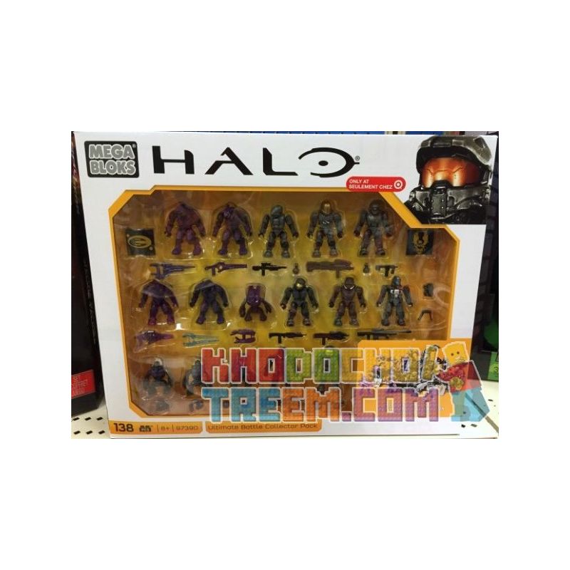MEGA BLOKS 97390 non  GÓI SƯU TẬP CHIẾN ĐẤU CUỐI CÙNG bộ đồ chơi xếp lắp ráp ghép mô hình Computer Games ULTIMATE BATTLE COLLECTOR PACK Trò Chơi 138 khối