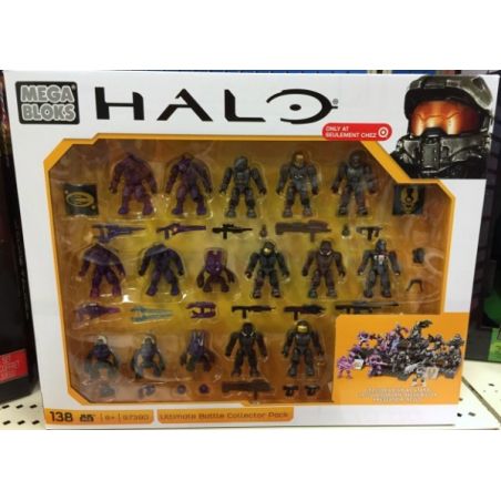 MEGA BLOKS 97390 non  GÓI SƯU TẬP CHIẾN ĐẤU CUỐI CÙNG bộ đồ chơi xếp lắp ráp ghép mô hình Computer Games ULTIMATE BATTLE COLLECTOR PACK Trò Chơi 138 khối