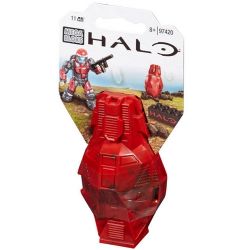MEGA BLOKS 97420 non  CABIN AIRDROP ODST MÀU ĐỎ KIM LOẠI bộ đồ chơi xếp lắp ráp ghép mô hình Computer Games METALLIC RED ODST DROP POD Trò Chơi 11 khối