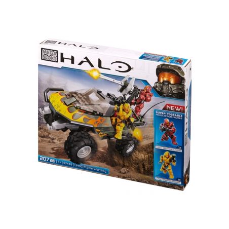 MEGA BLOKS 97449 non  FLAMES KHÔNG bộ đồ chơi xếp lắp ráp ghép mô hình Computer Games UNSC FLAME WARTHOG Trò Chơi 207 khối