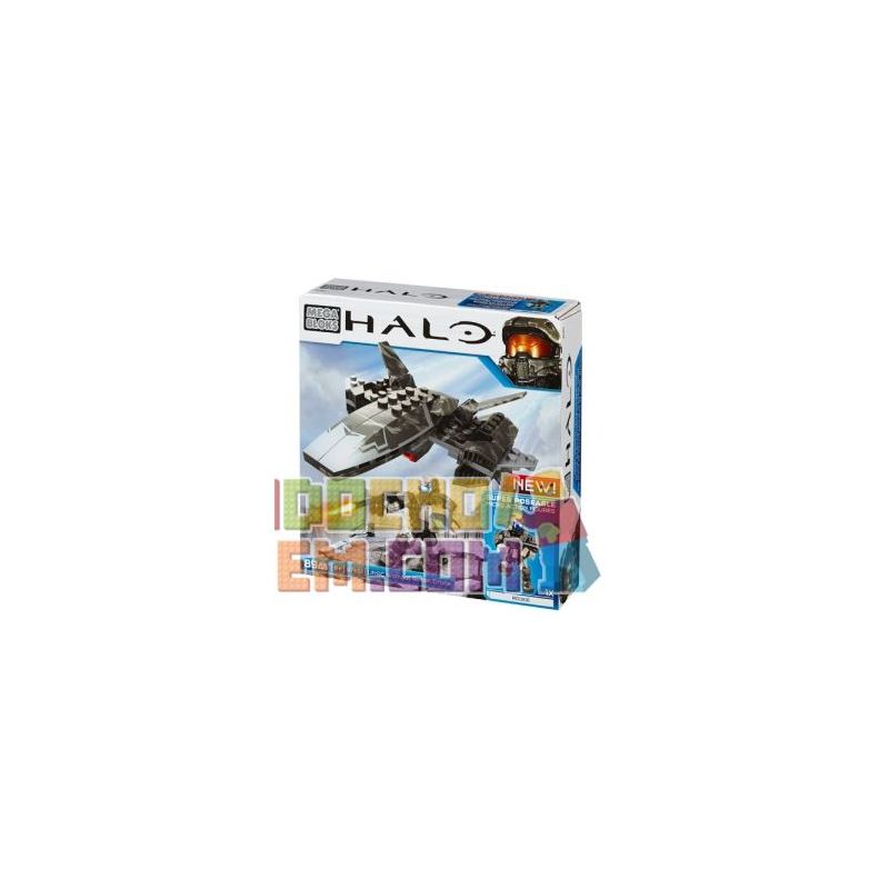 MEGA BLOKS 97451 CYY43 non  MÁY BAY KHÔNG NGƯỜI LÁI TRINH SÁT UNSC bộ đồ chơi xếp lắp ráp ghép mô hình Computer Games UNSC WOMBAT RECON DRONE Trò Chơi 89 khối