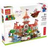 LQS 67601 non  LÂU ĐÀI CÔNG CHÚA PEACH bộ đồ chơi xếp lắp ráp ghép mô hình Mario SUPER MARIO Thợ Sửa Ống Nước 2614 khối