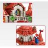 LQS 67601 non  LÂU ĐÀI CÔNG CHÚA PEACH bộ đồ chơi xếp lắp ráp ghép mô hình Mario SUPER MARIO Thợ Sửa Ống Nước 2614 khối