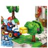 LQS 67601 non  LÂU ĐÀI CÔNG CHÚA PEACH bộ đồ chơi xếp lắp ráp ghép mô hình Mario SUPER MARIO Thợ Sửa Ống Nước 2614 khối