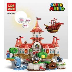 LQS 67601 non  LÂU ĐÀI CÔNG CHÚA PEACH bộ đồ chơi xếp lắp ráp ghép mô hình Mario SUPER MARIO Thợ Sửa Ống Nước 2614 khối