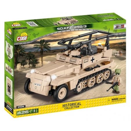 COBI 2526 non  XE BÁN TẢI SDKFZ 250 bộ đồ chơi xếp lắp ráp ghép mô hình Military Army SD.KFZ. 250/3 Quân Sự Bộ Đội 426 khối