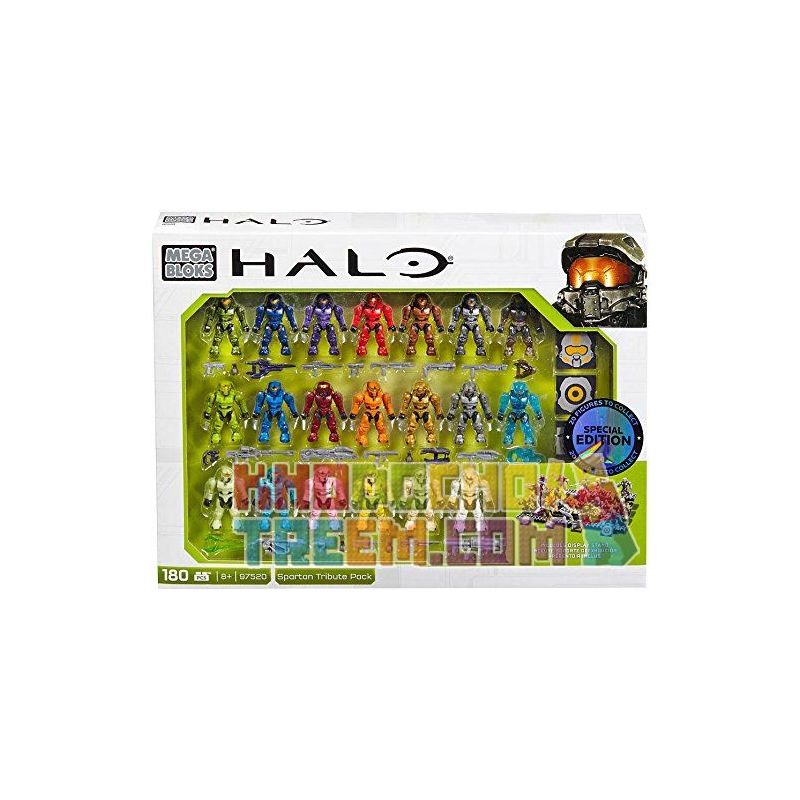 MEGA BLOKS 97520 non  GÓI QUÀ SPARTAN bộ đồ chơi xếp lắp ráp ghép mô hình Computer Games SPARTAN TRIBUTE PACK Trò Chơi 180 khối