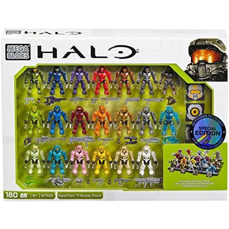 MEGA BLOKS 97520 non  GÓI QUÀ SPARTAN bộ đồ chơi xếp lắp ráp ghép mô hình Computer Games SPARTAN TRIBUTE PACK Trò Chơi 180 khối