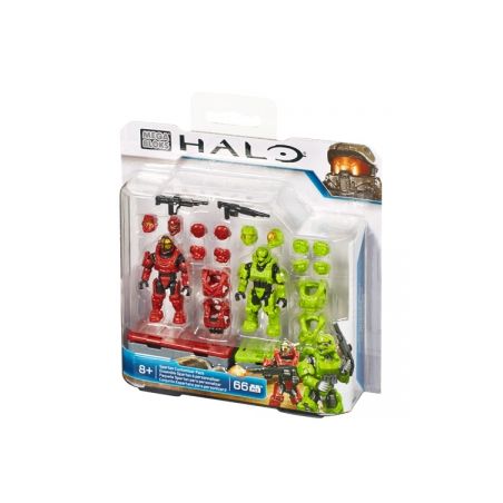 MEGA BLOKS CNC95 non  TÚI TÙY CHỈNH SPARTAN bộ đồ chơi xếp lắp ráp ghép mô hình Computer Games SPARTAN CUSTOMIZER PACK Trò Chơi 66 khối