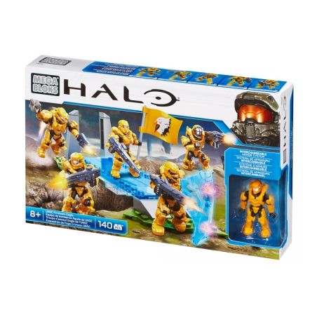MEGA BLOKS CND00 non  ĐỘI CỨU HỎA ĐẠI BÀNG bộ đồ chơi xếp lắp ráp ghép mô hình Computer Games FIRETEAM EAGLE Trò Chơi 140 khối
