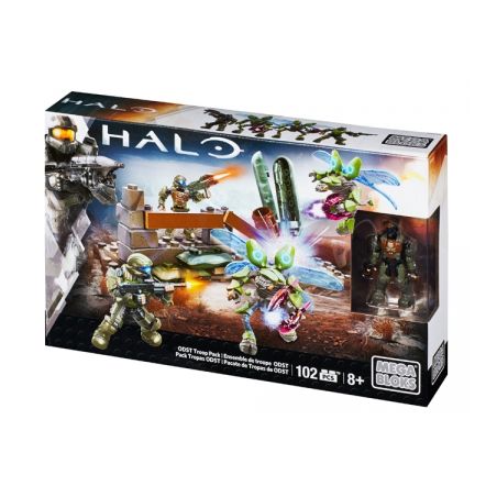 MEGA BLOKS CNG99 non  TÚI LÍNH ODST bộ đồ chơi xếp lắp ráp ghép mô hình Computer Games ODST TROOP PACK Trò Chơi 102 khối