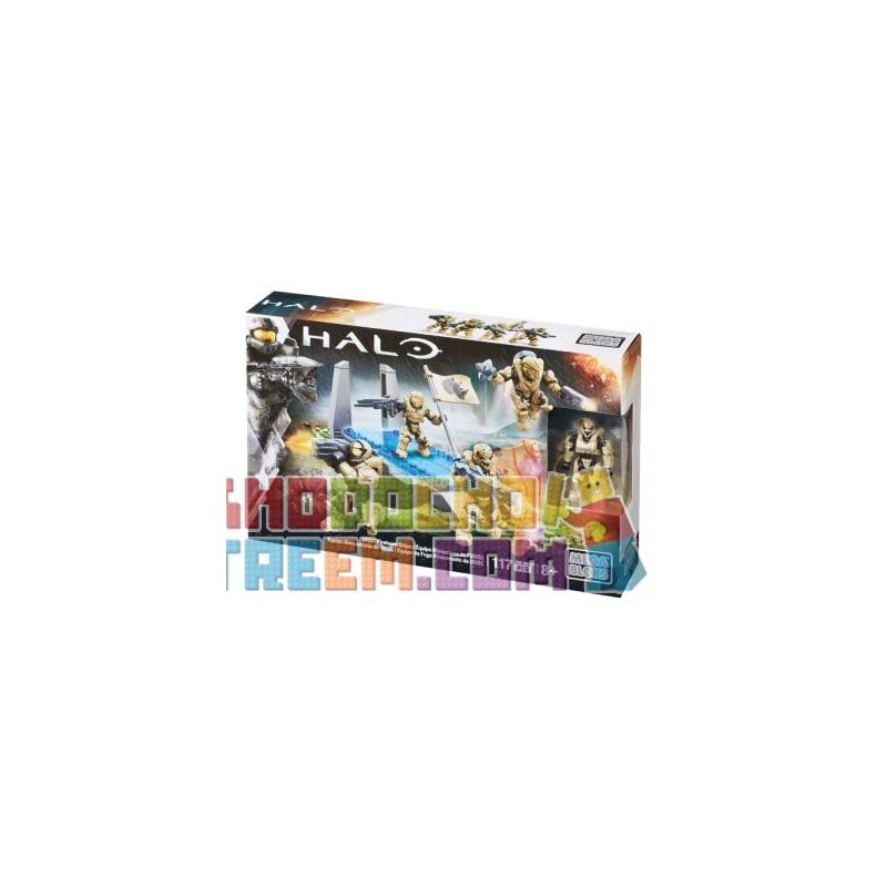 MEGA BLOKS CNK25 non  ĐỘI CỨU HỎA TÊ GIÁC UNSC bộ đồ chơi xếp lắp ráp ghép mô hình Computer Games UNSC FIRETEAM RHINO Trò Chơi 117 khối