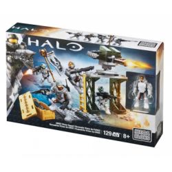 MEGA BLOKS CNK26 non  ĐỘI CỨU HỎA VICTOR CỦA UNSC bộ đồ chơi xếp lắp ráp ghép mô hình Computer Games UNSC VICTOR SQUAD Trò Chơi 129 khối