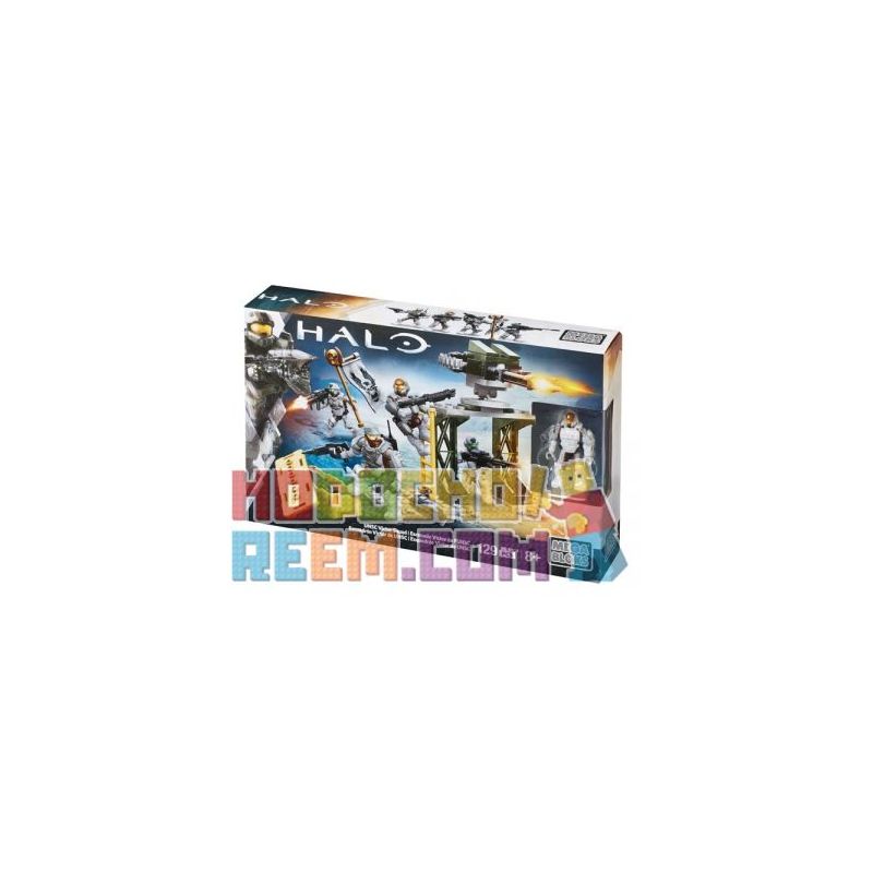 MEGA BLOKS CNK26 non  ĐỘI CỨU HỎA VICTOR CỦA UNSC bộ đồ chơi xếp lắp ráp ghép mô hình Computer Games UNSC VICTOR SQUAD Trò Chơi 129 khối