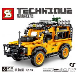 SHENG YUAN SY 8551 non  LAND ROVER DEFENDER 90 XE ĐỊA HÌNH bộ đồ chơi xếp lắp ráp ghép mô hình  LANDROVER DEFENDER Kỹ Thuật Công Nghệ Cao Mô Hình Phương Tiện 1053 khối