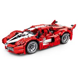SHENG YUAN SY 8608 non  FERRARI FXX XE PULL BACK bộ đồ chơi xếp lắp ráp ghép mô hình  Kỹ Thuật Công Nghệ Cao Mô Hình Phương Tiện 1282 khối